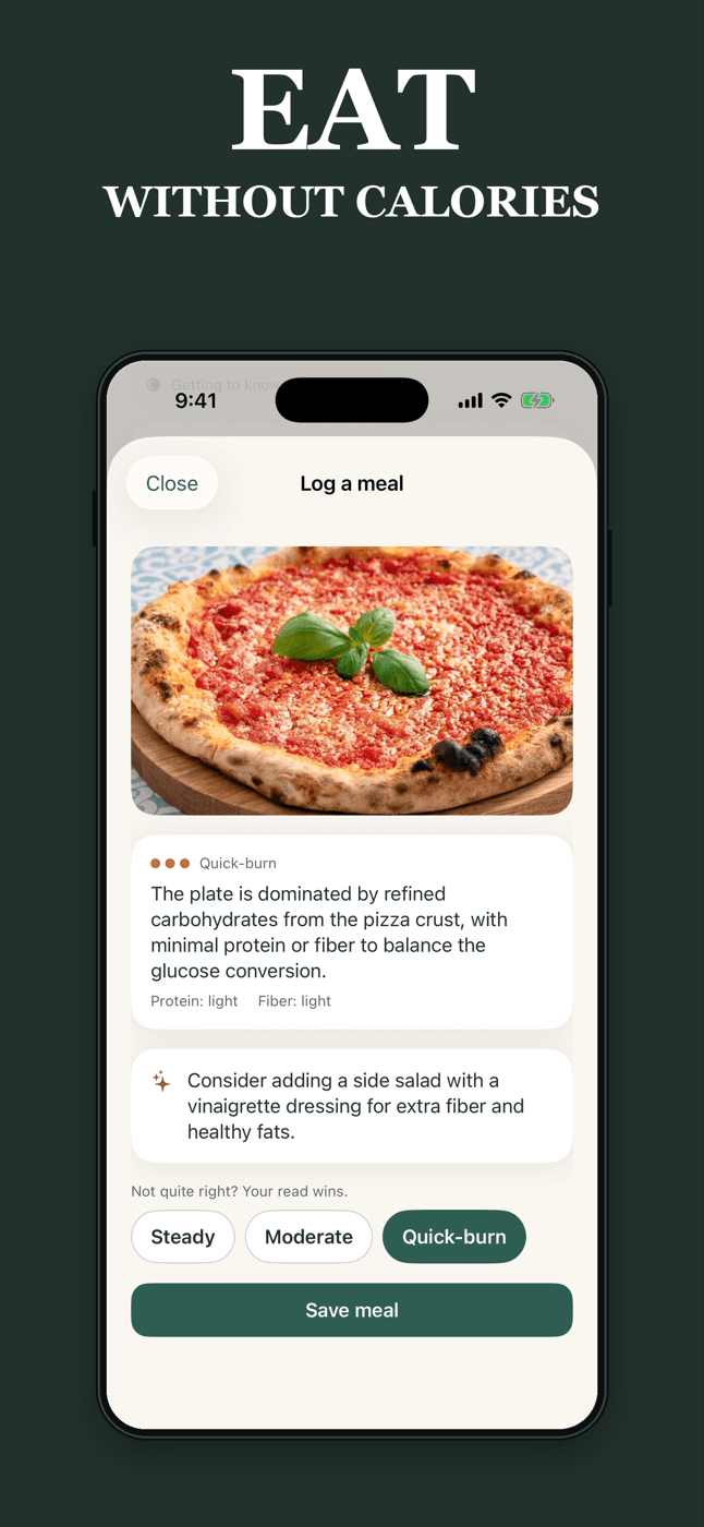 Eat without calories — Facet's meal feedback
